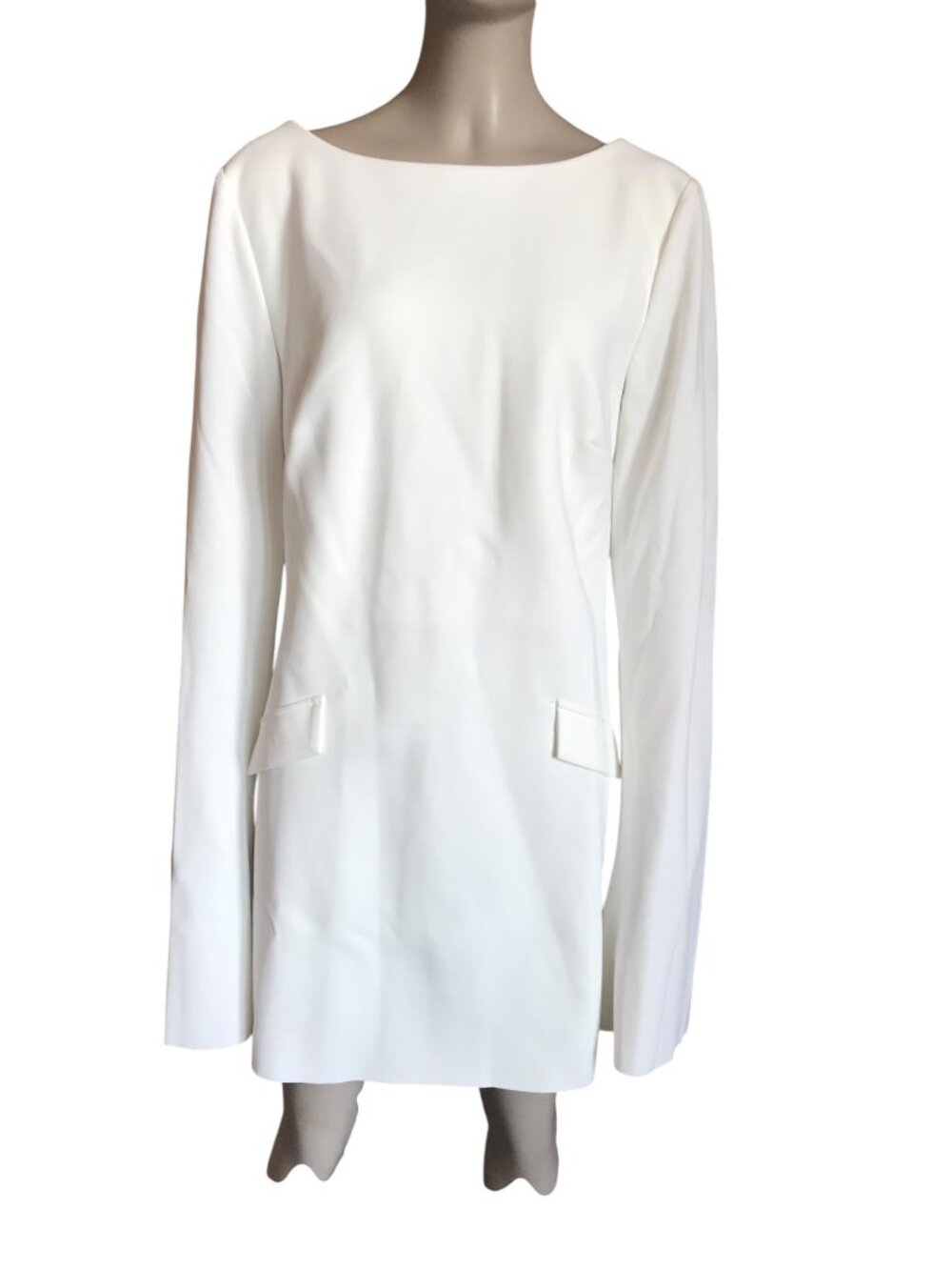 Princess Polly White Long Sleeve Mini Dress - Picture 2 of 5